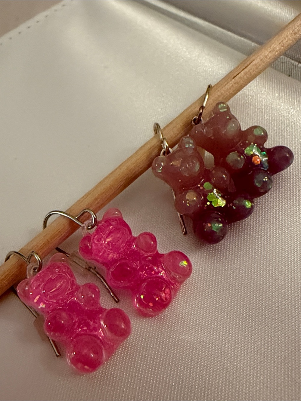 Sparkle Gummy Bear (2) Pairs of Earrings